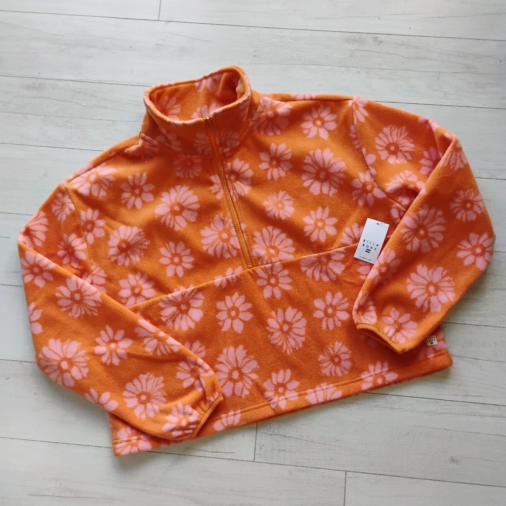 BILLABONG NEW Casual Fling Half Zip Pullover Fleece